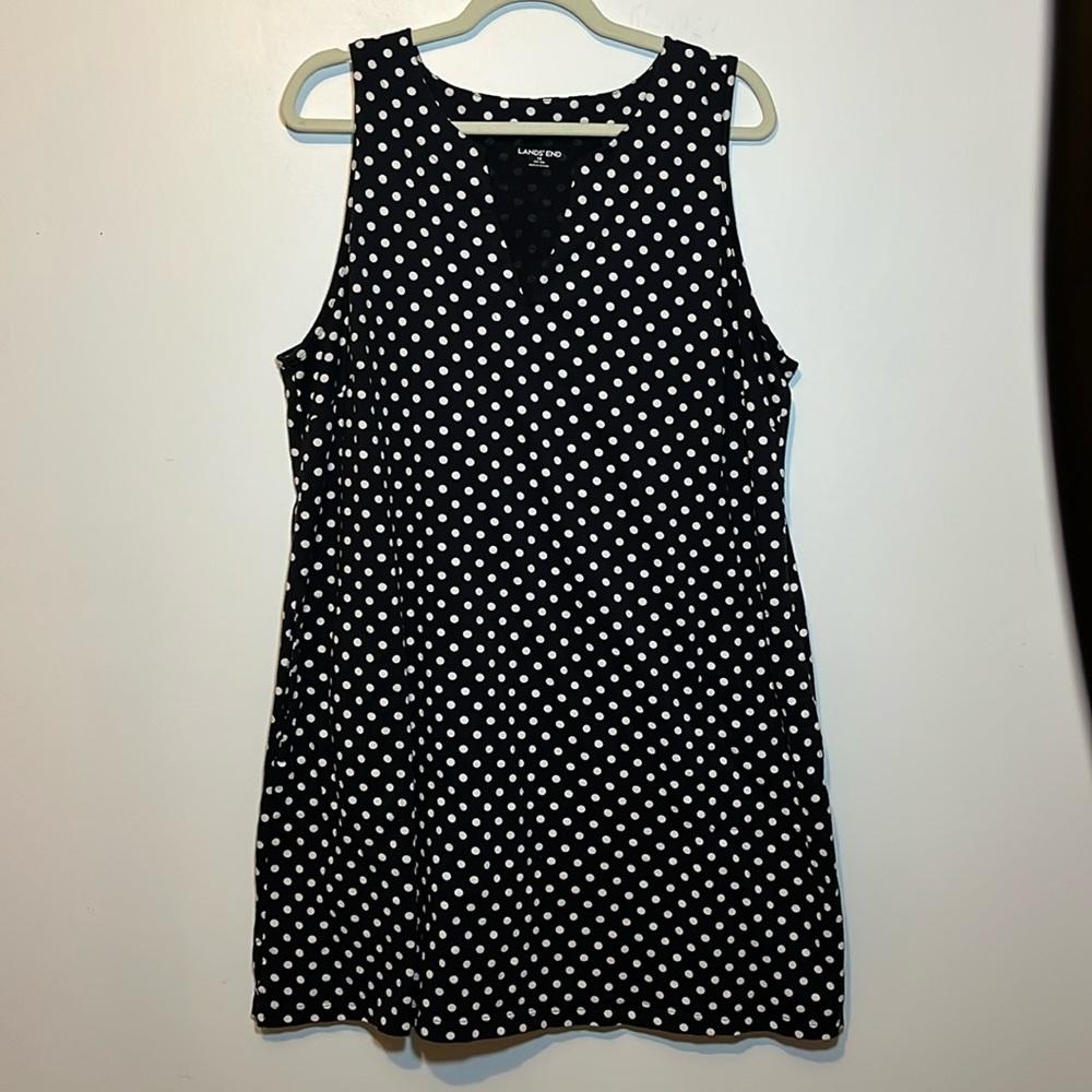 Lands End 1X sleeveless dress